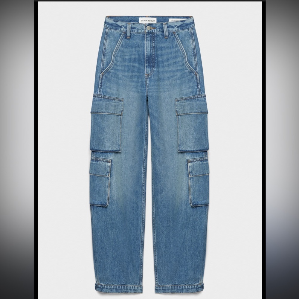 Denim Forum The 90’s Millie Hi-Rise Cargo Jean